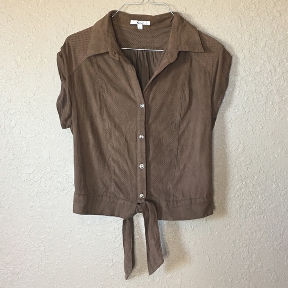 Papaya Tops - 🌼 Papaya Brown Shirt